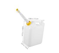 Gadpiparty Bouteille de Mélange Huile pour Moteur Bidon Doseur Translucide Résistant avec Bec Verseur Adaptée Tronçonneuse Tondeuse Débroussailleuse Forage Terre