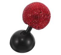 Gadpiparty Bouton-poussoir de Voiture Rouge en Abs Design Scintillant, Joystick de Démarrage Rapide et Facile pour Moteur, pour Usage en Milieu Professionnel ou Social