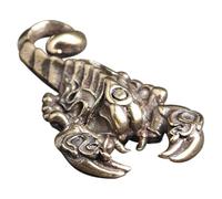 Gadpiparty Breloque en cuivre avec pendentif scorpion léger décoratif modèle animal style rétro avec porte-clés pour les membres de la famille et les amis au quotidien festivals