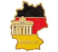Gadpiparty Broche Drapeau Allemagne en Alliage Métal Clip, Épingle Patriotique pour Usage Quotidien et Fêtes Spéciales, Cadeau pour Fêtes de Fin D’année et Nouvel An