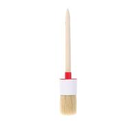 Gadpiparty Brosse Soies Naturelles avec Manche Pinceau Rond pour Peinture à Lhuile et Barbecue Ergonomique et Polyvalent pour Artistes et Cuisine