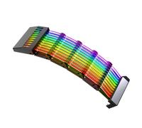 Gadpiparty Câble D'extension d'alimentation Argb 24 Broches, Cordon Synchronisation RGB, Gaine Renforcée, pour Ordinateur de Jeu, Compatible Alimentation Interne, Éclairage LED Multicolore