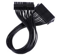 Gadpiparty Câble D'extension d'alimentation Carte Mère 24 Broches ATX 18awg 30 Cm pour Pc Matériel Informatique Ingénieurs Connecteurs 20 4 Broches Noir