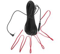 Gadpiparty Câble D'extension Transmission Stable Signal de 15 Mètres et Facile, Interface 4 Broches en Plastique Noir pour Caméra de Recul Voiture