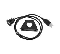 Gadpiparty Câble D'extension USB 2.0 Noir 1 Mètre pour Caméra Embarquée et Chargeur de Moto, Charge Stable et Transmission Rapide des Données, Compatible Tableau de Bord Voiture