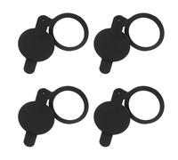 Gadpiparty Cache-Jonction de Porte en Cuivre Massif Lot de 4 Pièces Diamètre Intérieur 16 MM Extérieur 20 MM Noir Protection les Regards Indiscrets pour Porte D’Entrée Usage Maison et