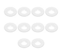 Gadpiparty Cache-trou Mural Plastique 10 Pièces, Diamètre 48-55 Mm, Cache-radiateur pour Conduit de Climatisation, Protection et Décoration Murale, Facile à Installer, Accessoire Maison