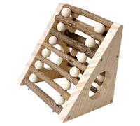 Gadpiparty Cachette Triangulaire Bois pour Hamster avec Échelle Escalade Niche Sûre et Confortable pour Petits Animaux comme Chinchillas Rats et Hamsters Maison de Repos Facile à Nettoyer