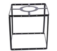 Gadpiparty Cadre D'abat-jour Cadre de Support de Lampe E27, 4,2cm, Fer Noir, Armature Filaire, Compatible Douille E27, Déco Vintage pour Salon et Maison, Famille, Bricolage