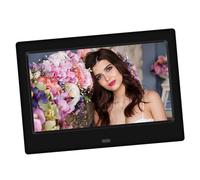 Gadpiparty Cadre Photo Numérique LED avec Lecteur De Photos Compatible USB Et Cartes Mémoire pour Bureau Ou Mur Noir