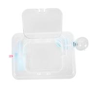 Gadpiparty Cage de Transport Hamster Portable Transparent Sécurisé et Léger pour Voyage et Sorties Cage Multifonctionnelle pour Petits Animaux comme Cochons et Lapins