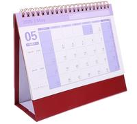 Gadpiparty Calendrier de Bureau Mini avec Reliure Double Fil Métallique Rotation Calendrier Mensuel Compact pour Gestion Quotidienne Planification Académique et Professionnelle Adapté Bureau
