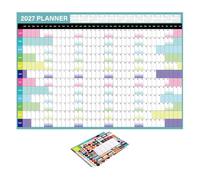 Gadpiparty Calendrier Mural Annuel 2027 Grand Format, Surface Effaçable