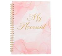 Gadpiparty Carnet de chèques financiers avec grand imprimé, organiseur de chèques en papier léger pour les services bancaires personnels, 60 pages pour un suivi précis de l'équilibre et un journal des