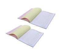 Gadpiparty Carnet de Factures en Anglais 2 Exemplaires Format 21 X 145 CM 60 Feuilles par Carnet Bloc de Reçus Formulaires de Devis et Bons de Commande pour Entrepreneurs Réparation