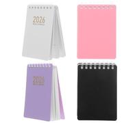 Gadpiparty Carnet de poche à spirale 2026 - Calendrier mensuel esthétique avec expérience d'écriture fluide et matériau en papier PP, taille compacte pour la prise de notes et les paramètres formels