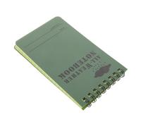 Gadpiparty Carnet Notes Spirale Étanche Vert Cahier Compact PVC Camouflage à Eau Cahier Bureau Pratique pour Quotidienne Étudiants et