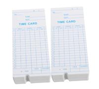 Gadpiparty Carte De Pointage Papier Pour Pointeuse Des Employés 100 Feuilles Par Paquet X2, Gestion Des Présences Quotidienne Et Mensuelle, Suivi Du Temps De Travail Bureau Restaurant Hôtel