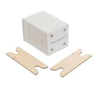 Gadpiparty Cartes à Tisser Carrées Blanches 64 Pcs en Papier Cartonné pour Tissage aux Tablettes Kit Loisirs Créatifs Polyvalent Outil de Tissage Artisanal Portable et Débutants