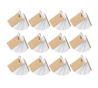 Gadpiparty Cartes de vocabulaire blocs-notes à anneaux blanc papier 12 pièces pour étudiants activités extérieures