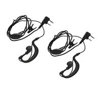 Gadpiparty Casque Oreillette Micro Mains sans Fil en Plastique Noir, Design Simple, 2 Pièces pour Conversation Privée en Extérieur ou Hôtel