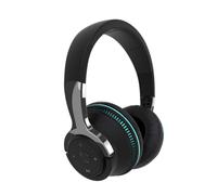 Gadpiparty Casque sans Fil Pliable Noir avec Lumière, Coussinets en Mousse Douce, Audio Circum-aural Portable Compatible Ordinateurs et Appareils Audio