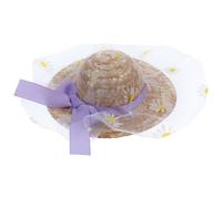 Gadpiparty Chapeau de Paille Ajustable pour Animaux Bonnet Confortable et Chaud pour Petits Chiens et Chats Accessoire Photo pour Fêtes et Cosplay