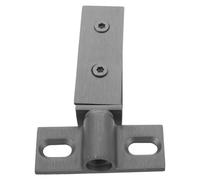 Gadpiparty Charnière Pivotante en Acier Inoxydable 304 à Double Trou, Barre Carrée, Finition Gris Métallique, pour Porte Vitrée, Quincaillerie Robuste Compatible Portes Coulissantes, Usage