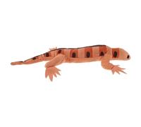 Gadpiparty Chat en Peluche Forme Lézard Sonore avec Bruissement Intégré, Doux et Réaliste pour Chats D’intérieur, Stimulation Mentale et Exercice Physique pour Chatons, Couleur Orange