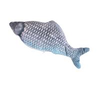 Gadpiparty Chat Interactif Électronique Poisson Sauté Rechargable Peluche Douce Coton Stimule Curiosité et Activité Intérieure des Chats