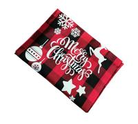 Gadpiparty Chemin de Table de Noël en Tissu à Carreaux Rouge et Noir Lavable et Réutilisable Nappe Décorative pour Fêtes la Cuisine et Salle à Manger Set de Table de Fête Élégant et