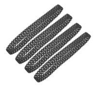 Gadpiparty Chenilles en Caoutchouc Noir 4 Pièces pour Tank Télécommandé, Pièces de Remplacement DIY, Pistes Robustes pour Maquette de Char et Robot