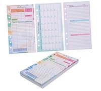 Gadpiparty Classeur Budget avec Feuilles Mobiles Colorées pour Planification Mensuelle Hebdomadaire et des Dépenses Carnet Portable pour Enregistrement Financier et Organisation Facile
