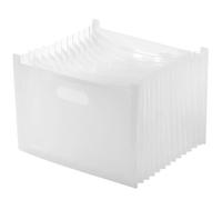 Gadpiparty Classeur extensible en plastique léger avec 13 compartiments pour documents A4, design accordéon multicouche, pour bureau et travail