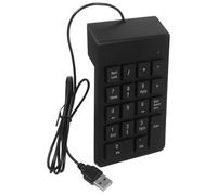 Gadpiparty Clavier Numérique USB Filaire 19 Touches pour Finance Et Comptabilité, Clavier Portable Ergonomique, Pavé Numérique Compatible Pc Et Ordinateur, Couleur Noire