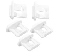 Gadpiparty Clip de Capuchon Coulissant pour Lave-vaisselle, Lot de 5 Pièces en Plastique Blanc, Accessoire de Remplacement pour Fixation Stable du Rack