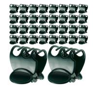 Gadpiparty Clips de Support pour Plantes Grimpantes 200 Pcs Pinces en Plastique Vert Foncé pour Tiges de Fleurs Fixation Robuste pour Jardin Serrage et Culture D’Orchidées