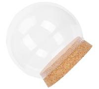 Gadpiparty Cloche Boule en Verre pour Fleurs Stabilisées avec Base en | Dôme Sphérique Transparent 3,9 Pouces, Protection Stable et Nettoyage Facile, pour Souvenirs et Loisirs Créatifs