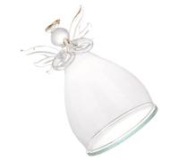 Gadpiparty Cloche en Verre Transparente pour Fleurs Éternelles Décoration Créative d'ange sous Verre Couvercle Délicat pour Micro-Paysage DIY Accessoire Décoratif Saint-Valentin 1 Pièce