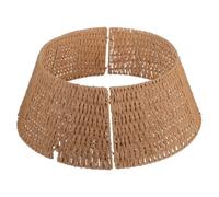 Gadpiparty Collier de Sapin de Noël 61 CM en Corde de Papier Tressée Jupe Rustique Amovible Cache-Pied de Sapin Style Champêtre pour Décoration Festive et Cache-Pied Artificiel