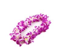 Gadpiparty Collier Fleurs Hawaïen Épaissi et Blanc Guirlande Tropicale pour Luau Costume Danse Plage