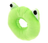 Gadpiparty Collier pour Guérison Rapide Après Chirurgie de Récupération pour Chat en Nylon Respirant Vert Design Cartoon Confortable et Protection
