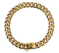 Gadpiparty Collier Réutilisable Acier Inoxydable Or Chien en Résistant à l'usure et Accessoire Pratique pour Animaux de Compagnie, pour Promenades Quotidiennes