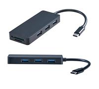 Gadpiparty Concentrateur USB-c Hub Ethernet USB-c avec Ports USB Type-c Interface Carte Mémoire Compatible Système D’Exploitation Noir