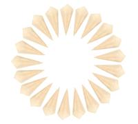 Gadpiparty Cônes d'emballage 50 Pièces 6 CM X 8 CM en Bois Dégradable pour Cornets de Glace et Bonbons Usage Fête et Restaurant