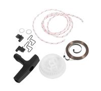 Gadpiparty Cordon De Démarrage avec Poignée Jeu De Douilles pour Clé à Engrenages Corde De Lanceur Kit De Poulie De Tension pour Équipement Motorisé Extérieur