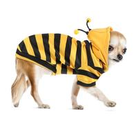 Gadpiparty Costume Abeille Chaud pour Animaux XL Sweat à Capuche Doux et Isolant pour Chats et Chiens Tenue Hiver Confortable et Amusante pour Halloween et Sorties Froid