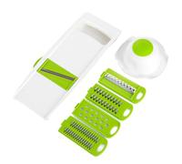 Gadpiparty Coupe Légumes Multifonction en ABS et Acier Inoxydable | Protège-main, pour Pesto et Noix, Usage la Cuisine, Couleur Verte, Gain de Temps, Découpe Rapide