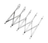 Gadpiparty Coupe-Pâte à Pizza en Acier Inoxydable 5 Roulettes Réglables, Rouleau à Pâte pour Découpe de Pâte et Gâteau, Outil de Pâtisserie pour Usage Professionnel Cuisine