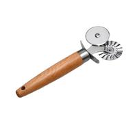 Gadpiparty Coupe-pizza Double Acier Inoxydable Outil de Découpe Pâte Cannelée avec Manche Ergonomique Accessoire Cuisine Anti-rouille pour Pizza et Pâtisserie Facile à Nettoyer